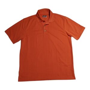 Grand Slam Performance Orange Short Sleeve Polo Large